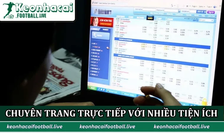 Hệ thống trực tiếp với nhiều tiện ích hữu ích