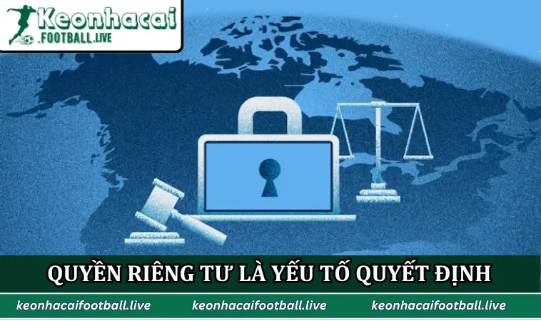 Quyền riêng tư và bảo mật là yếu tố quyết định